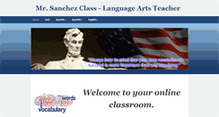 Desktop Screenshot of mrsanchezclass.com